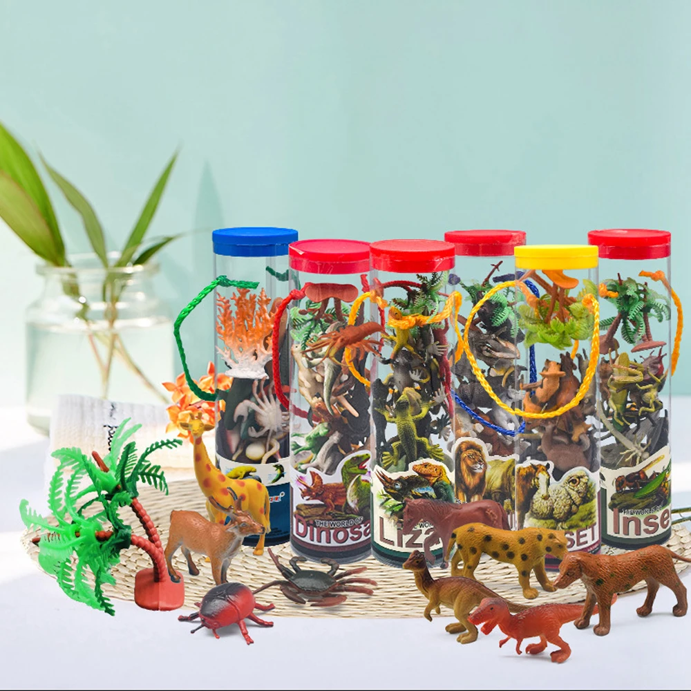 LDD144 Colorful Mini Vinyl Plastic Animal Dinosaur Figure For Party Favors