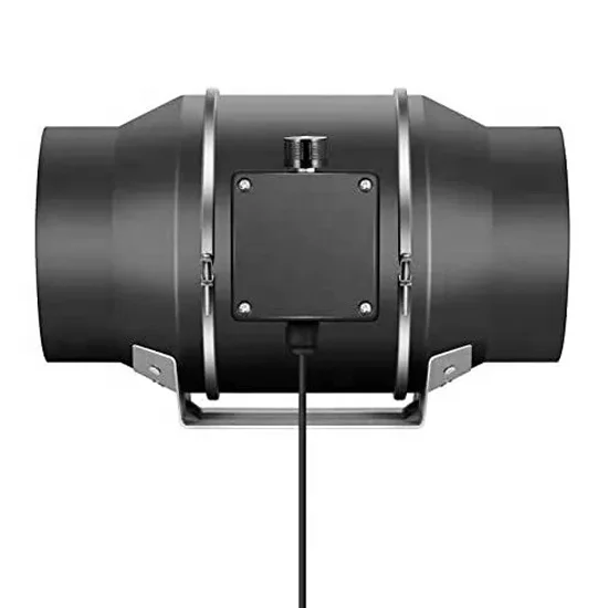 Circular 6 inch Duct Fan with 0-100% Variable Speed Controller - Ventilation Exhaust Fan grow Hydroponics tent exhaust fan