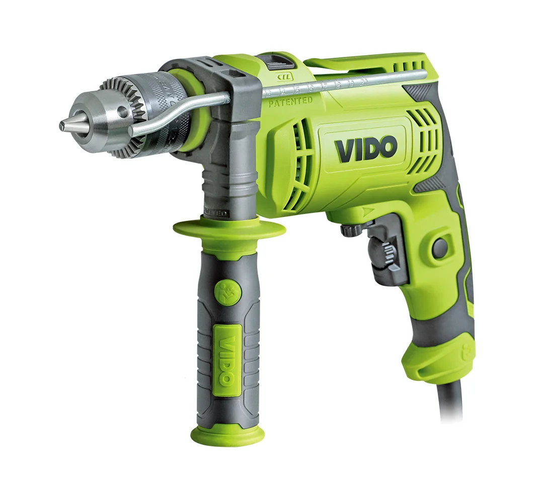 VIDO cheap cost 230v 13mm variable speed switch electric impact drill