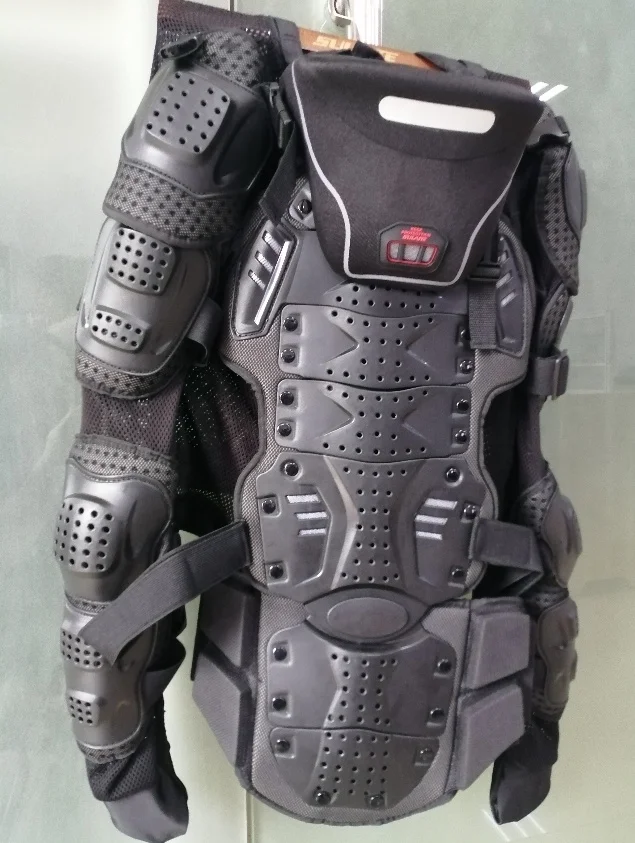 Set of 3 Motorcycle Full Body Armor Jacket Cross Country Rider Protection Gear Suit