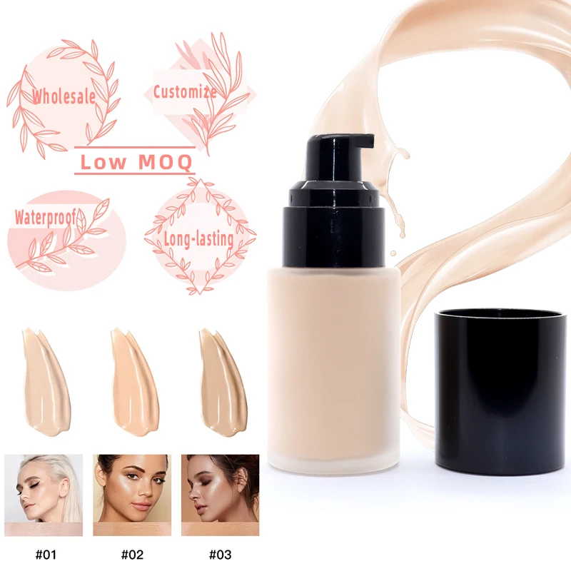 Оптовая продажа высококачественный 3 вида цветов крем для лица основа стойкая Водонепроницаемая Жидкая макияжа
