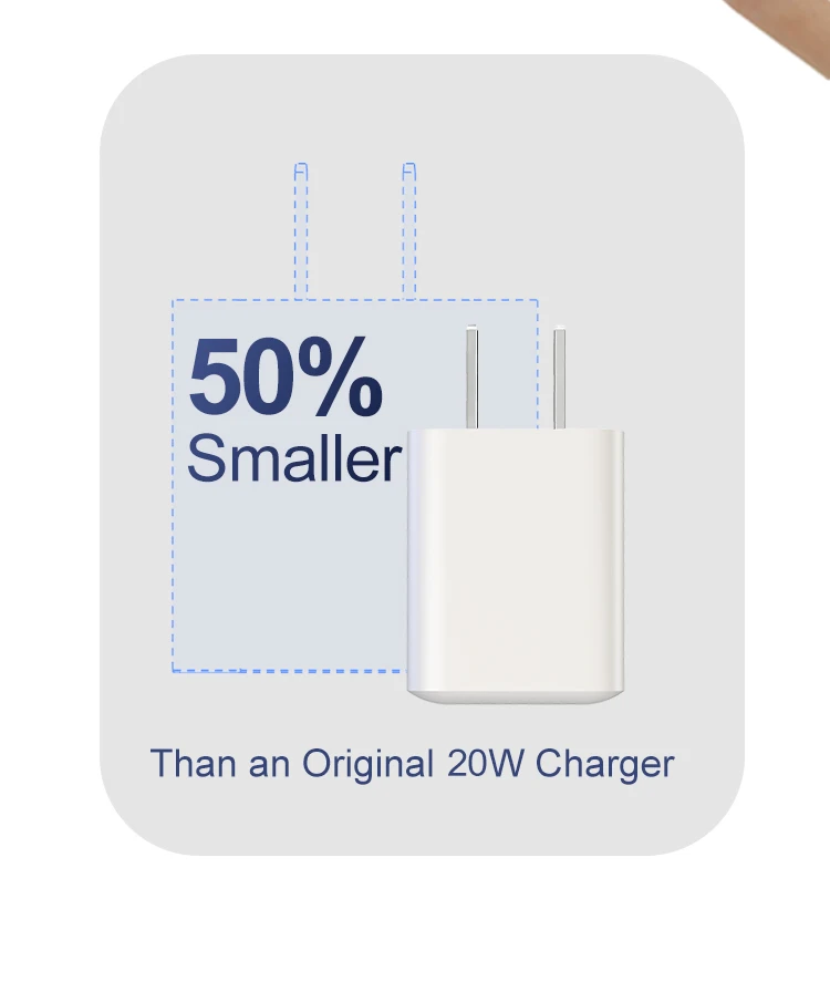 Mini Portable PD20w Wall Charger Mobile Phone Power Adapter For Iphone12