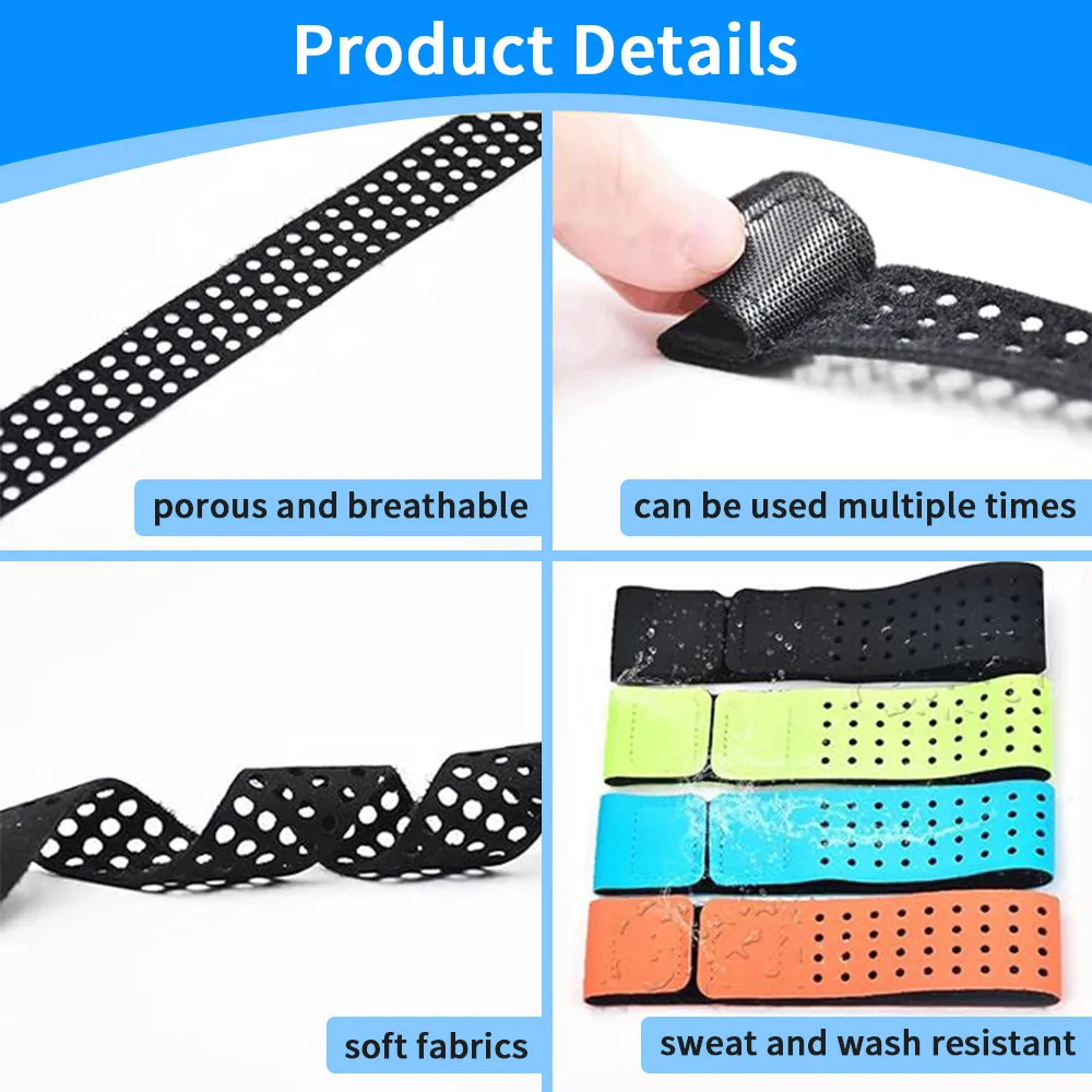 JieHuan factory custom eco-friendly hook and loop  v8 heart rate monitor chest strap for baby integra for Heart rate monitor