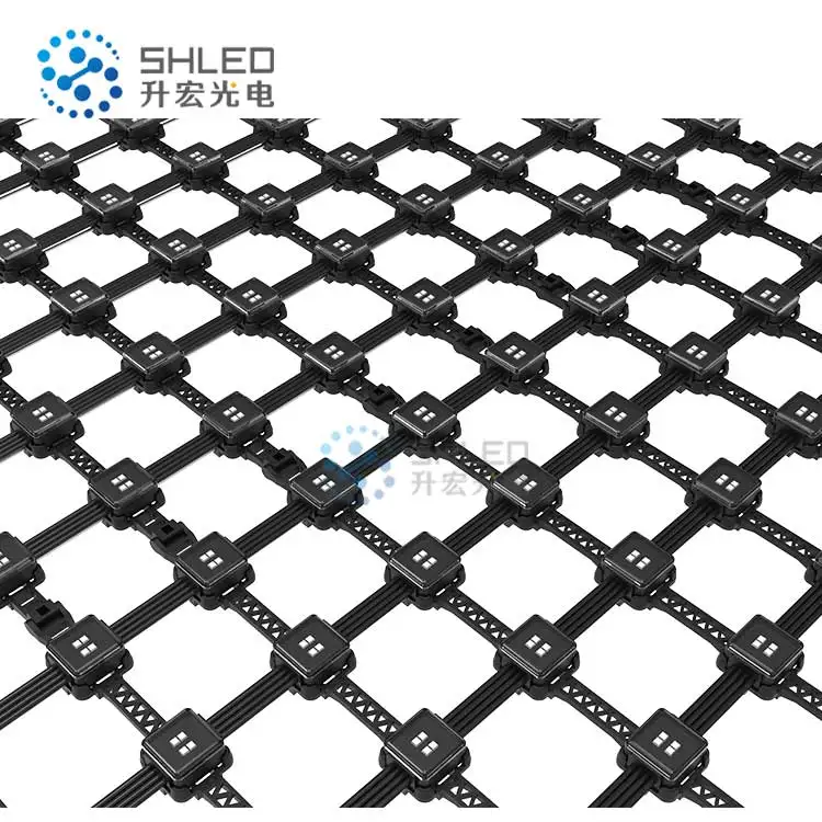  Customize Foldable RGB LED Pixel Matrix Led Mesh Screen Dot Media