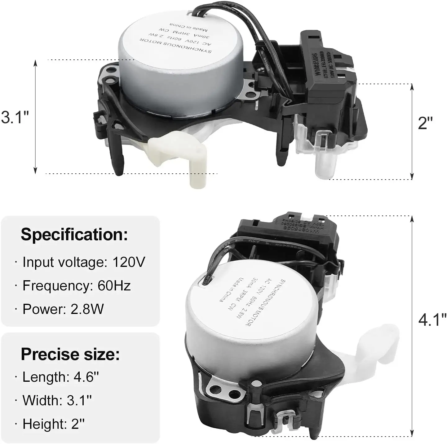 W10913953 Washer Shift Actuator Replacement of washing machine parts  shift actuator  Replaces W10913953VP AP6037270