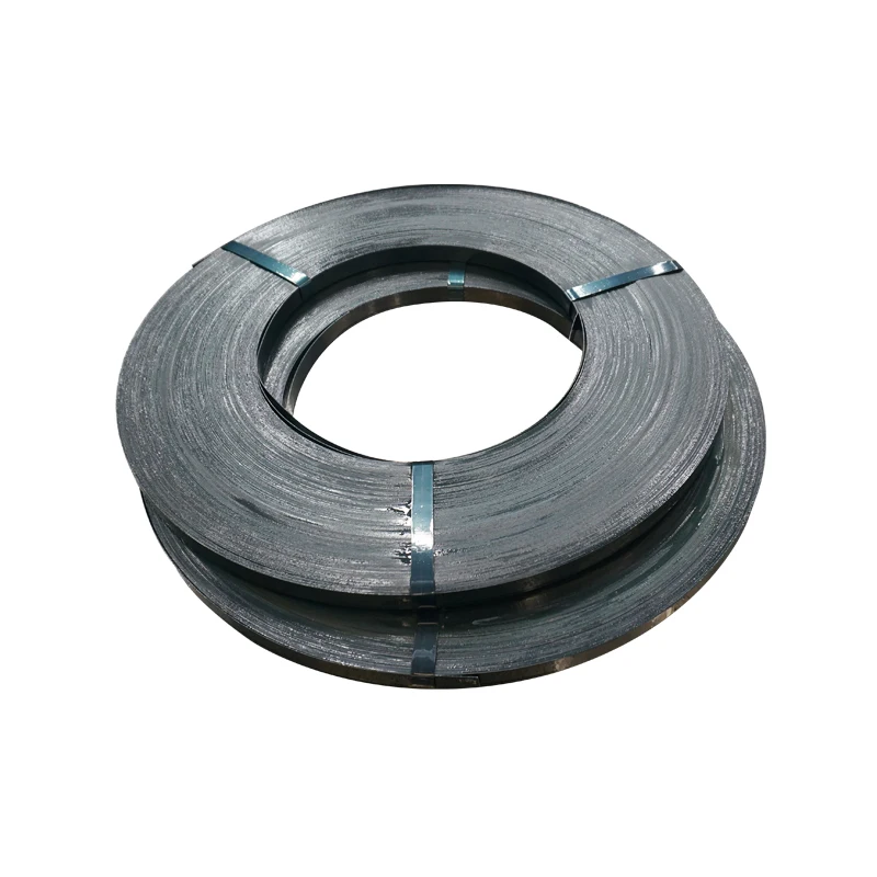 Factory price 0.6*19 mm waxed steel strapping  for packing bluing steel strapping