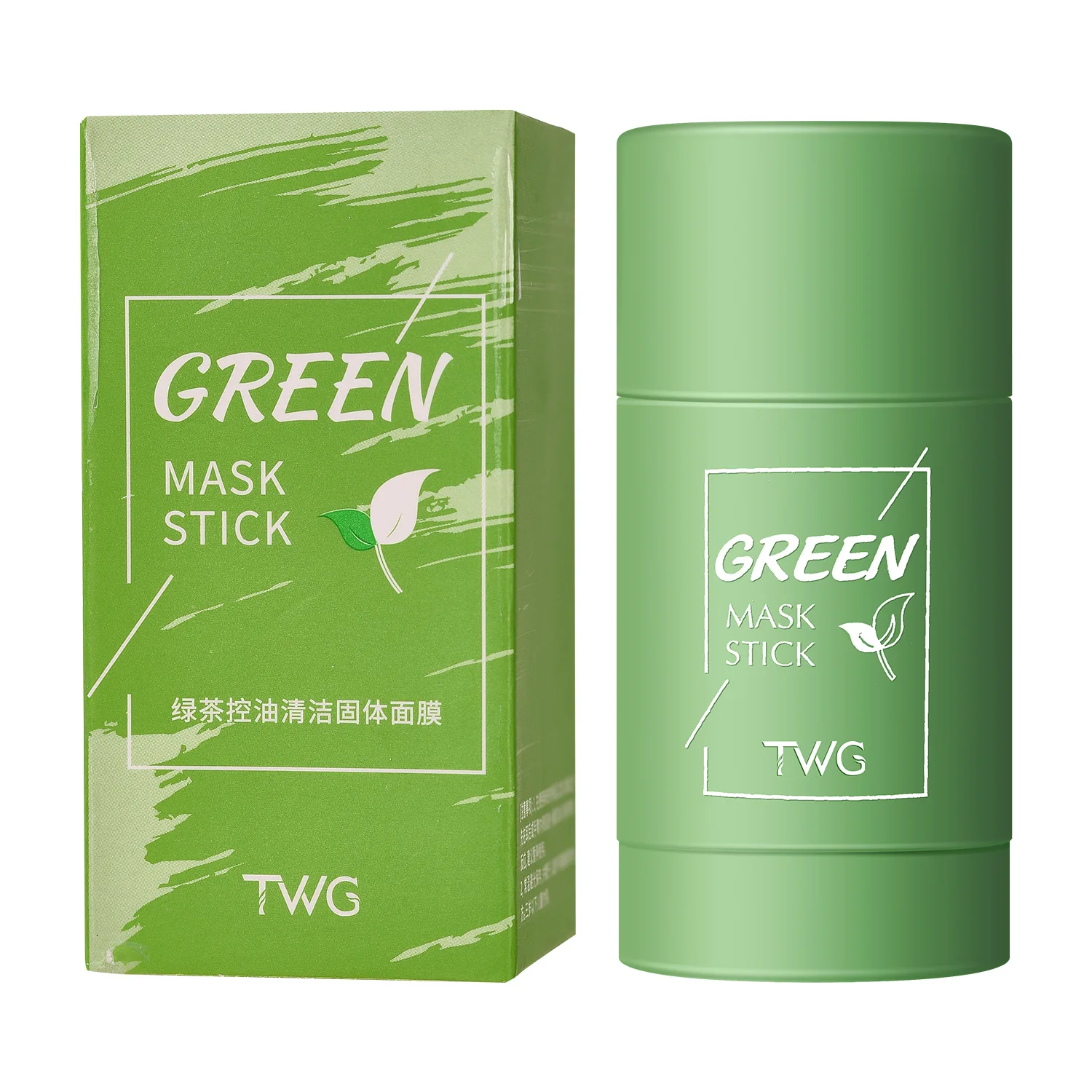 Private Label Organic Natural Purifying Clay Mask Green Tea Mud Masking For Face Wholesale Green Mask Stick