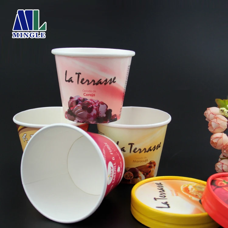 
Hot Sell Yogurt Paper Cup Disposable Ice Cream Cups 