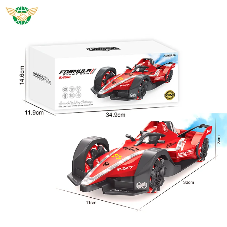 Formula Car 2.4G Control Spray Rc Stunt Car Kids Radio Control Vehicle Toys High Speed Drift Remote Control Car