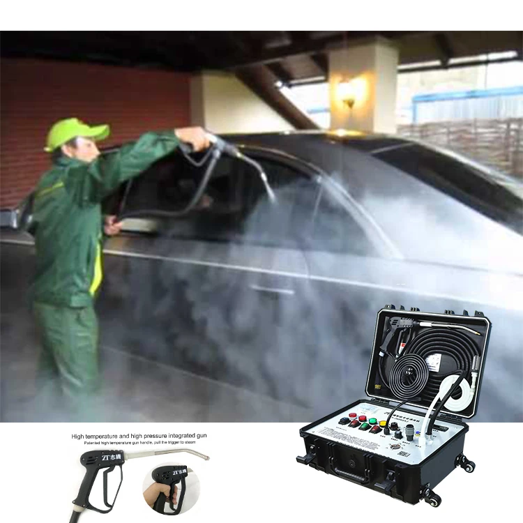 China High Pressure Pulse 3.7KW 8Bar Strong Steam Cleaner Spray Foam Auto Detailing Comercial Industrial car wash machine price