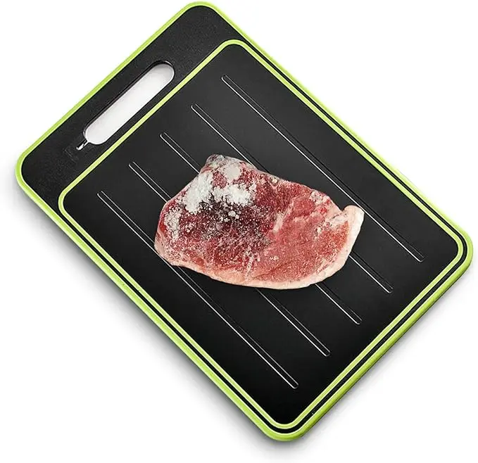 Portable kitchen frozen meat cutting board multifunctional aluminium alloy fast defrost tray