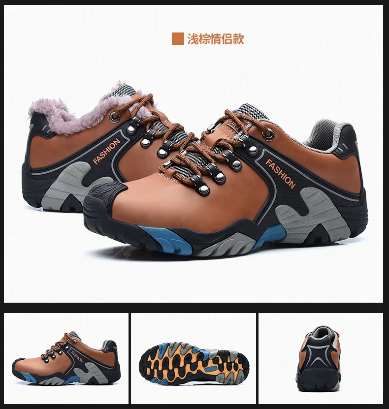 New Design Mens Soft Sole Steel Toe Non-slip Work Shoes Climbing Outdoor Hiking Shoes Waterproof Running Shoes