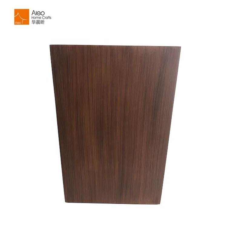 Eco Hotel Room Trash Can And Office Household Kitchen Waste Bin Durable Bathroom Trash Can With Wooden Grain