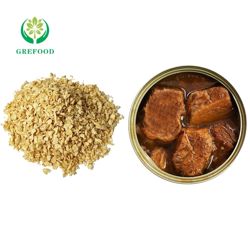 High-quality soy products cheap canned meat ingredients 50% ~ 68% soy protein TVP fast delivery textured vegetable protein TVP