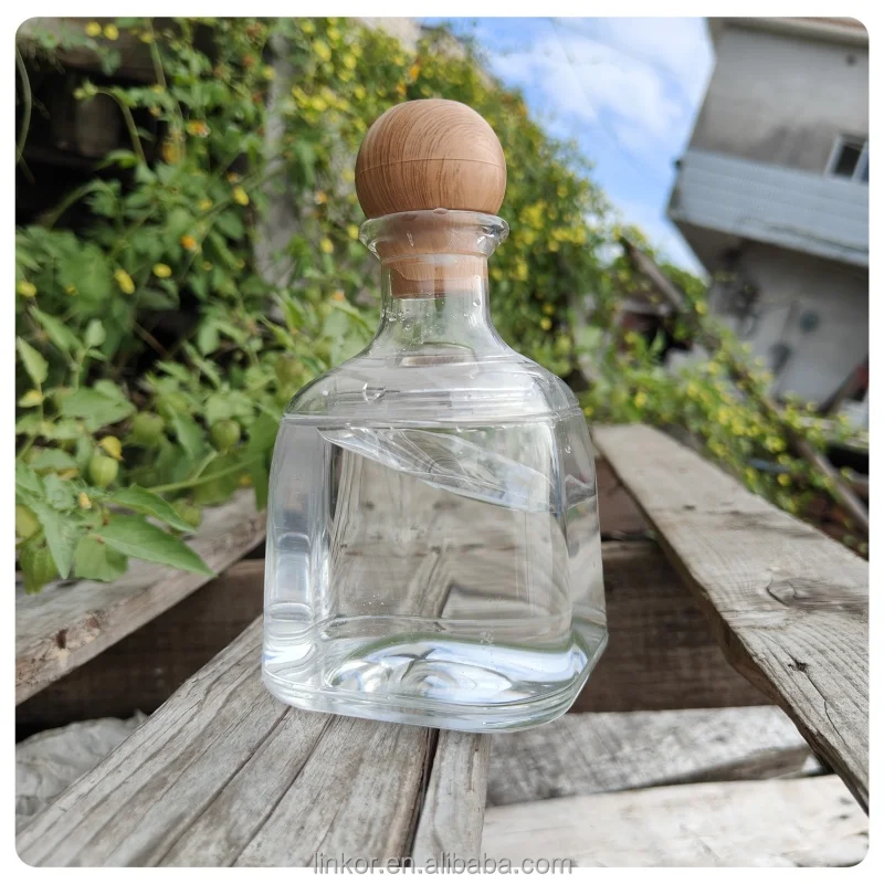 Plastic Custom Empty 375ml Vodka Tequila Bottle Packaging Wine Liquor Frosted Matte Color Glass Bottle Patron Tequila  Bottle