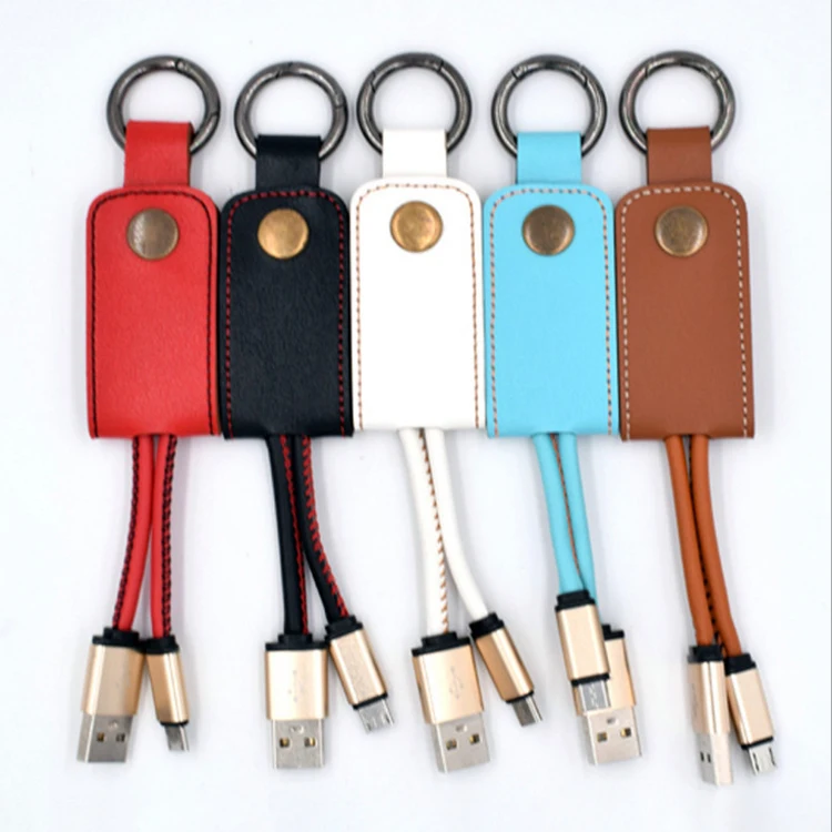 Лидер продаж заводской USB-кабель с брелоком для быстрой зарядки 2 А