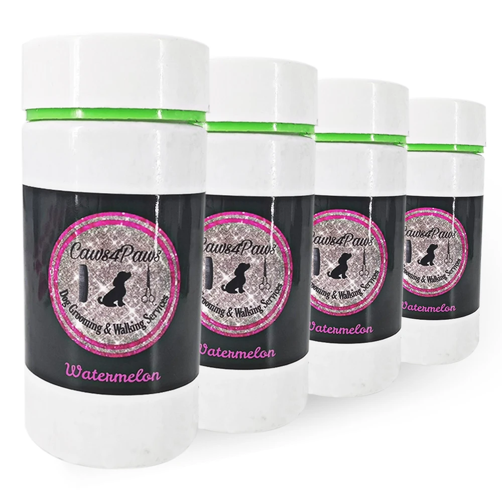 Cheap Self Adhesive Dog Logo Sticker Custom Waterproof Shower Gel Pet Supplies Private Cartoon Animals Pet Shop Label Stickers