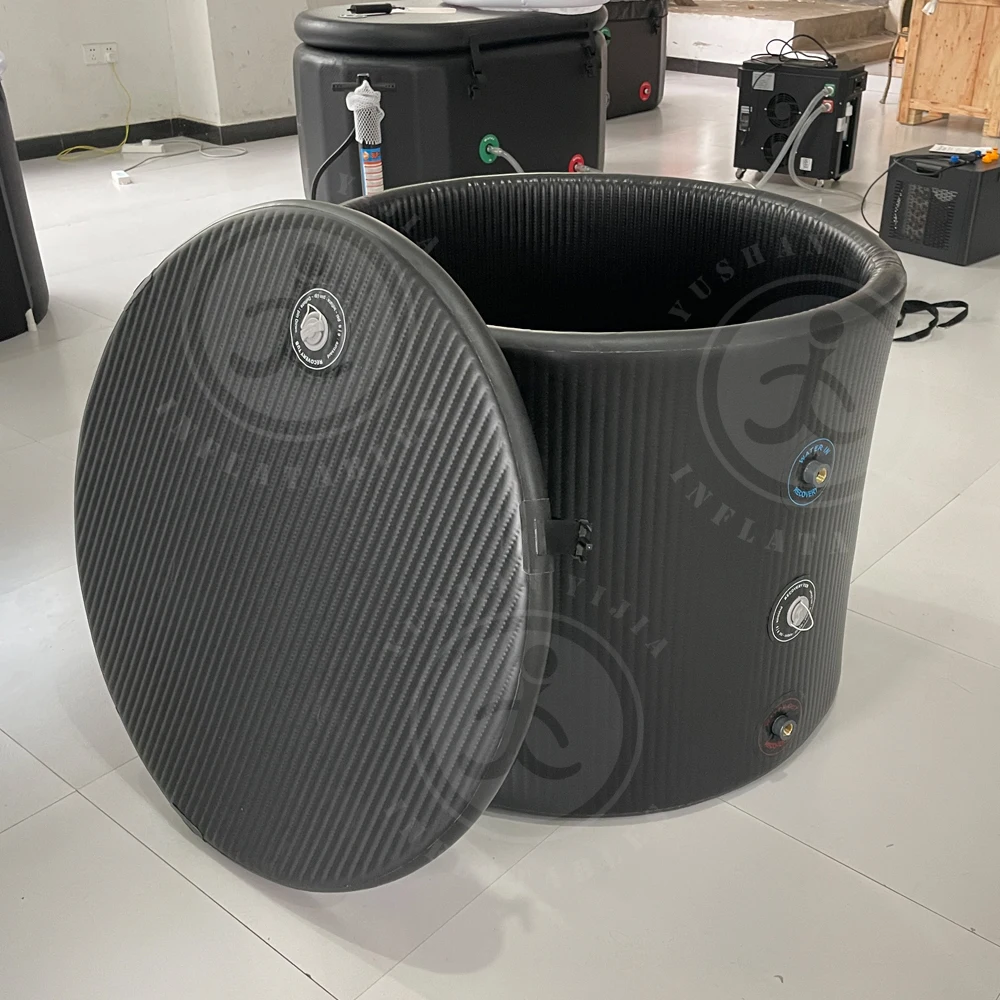 Outdoor 1/2 Hp 1hp 2 Hp Air Cooled Pool Wifi Connect Cold Plunge  Recovery Water Heater And Chiller  For Athletes