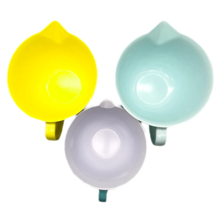 wholesale Solid color melamine batter mixing bowl with handle tableware