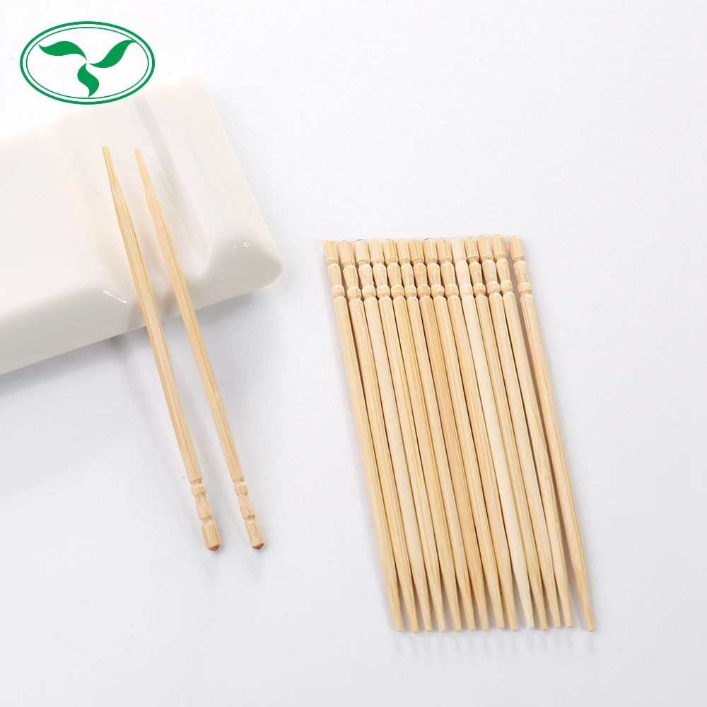 Высококачественные одноразовые 7-11 круглые бамбуковые зубочистки с пластиковой коробкой