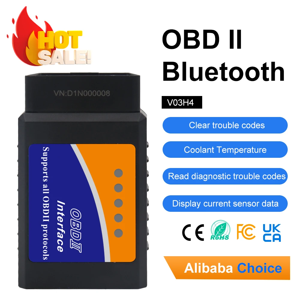 Source Factory V03H4 ODB 2 BLE 4 0 elm327 автоматический сканер с несколькими языками поддержка всех функций OBD2 диагностический