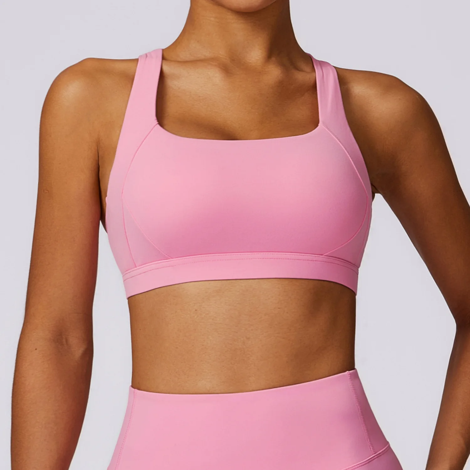 Nude Feel Tight Yoga Bra Beautiful Back Fitness Yoga Clothing Running Quick Dry Sports Underwear