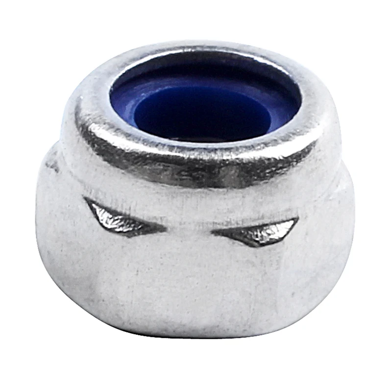 Din985 M2 M2.5 M3 M4 M5 M6 Stainless Steel Self-locking Nut Locknut Hex Nylock Hex Nut