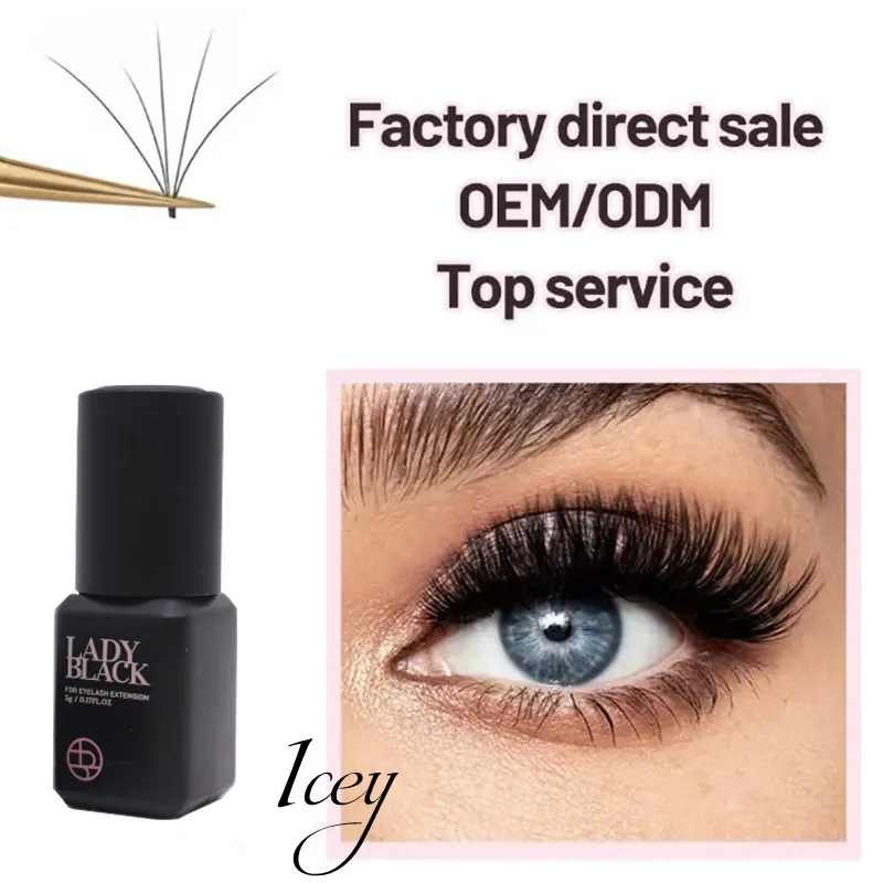 Korea Original Eyelash extension glue Waterproof Lady black glue Private Label OEM eyelash glue
