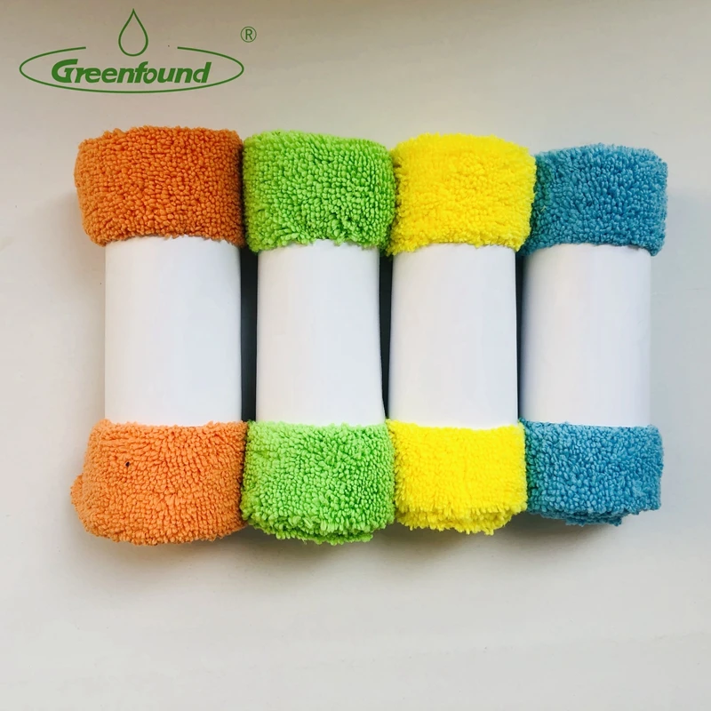 Super Absorbent Microfiber Long Pile and Short Pile Cleaning Cloth car wash microfiber towel edgeless