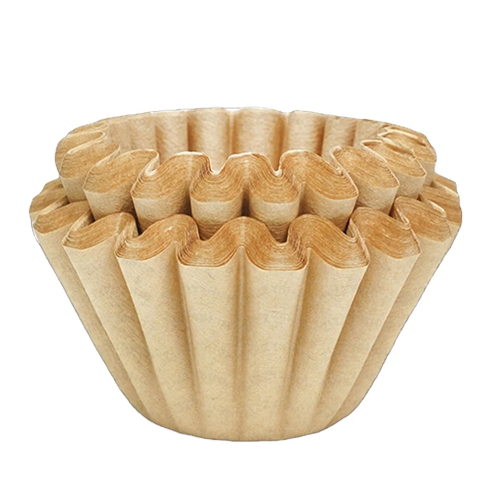 American coffee machine filters cafe wood pulp bowl basket wave coffee filter paper for 1-2 cups