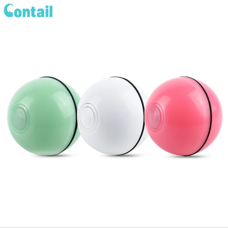 LED Magic Automatic Rolling Interactive Wicked Ball Chew robotic cat toy Roller Activation Electronic Pet Cat Smart toys
