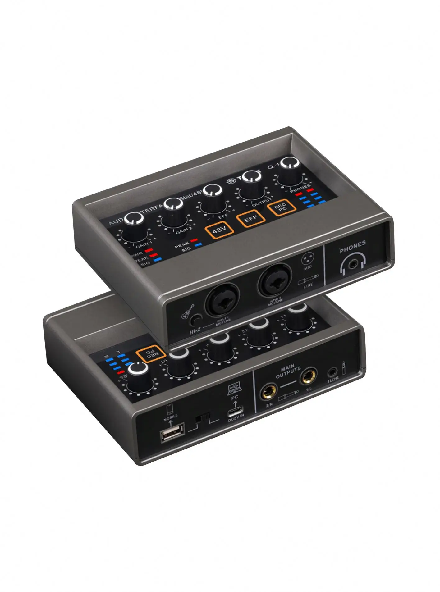 weston Q16 Mobile Phone Sound Card Mixer Set audio mixer with microphone for live stream podcast equipment bundle soundcards