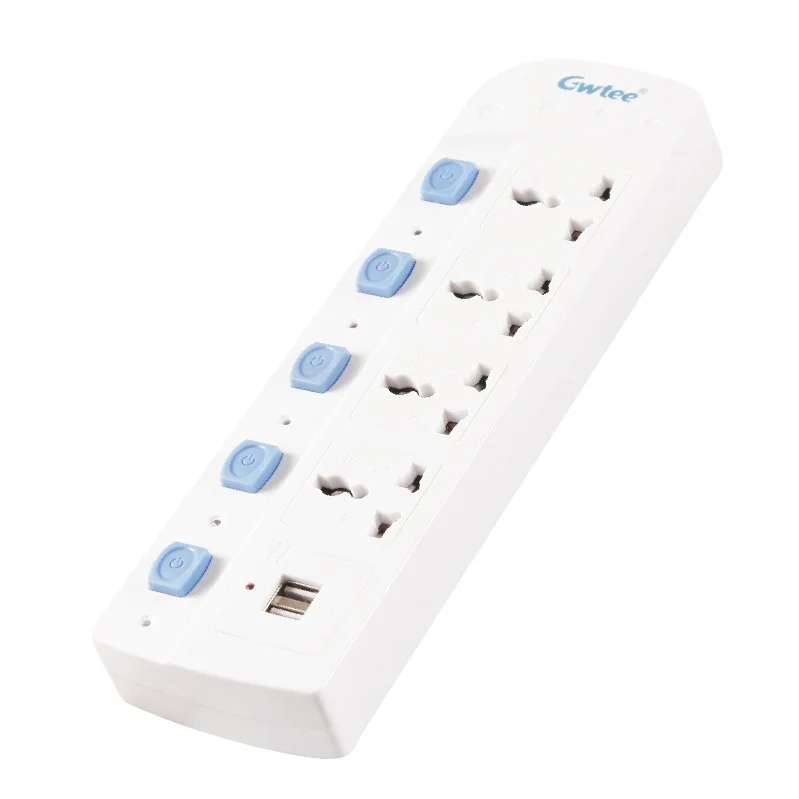 4 розетки Электрический Стандартный заземляющий многофункциональный удлинитель с usb-портом