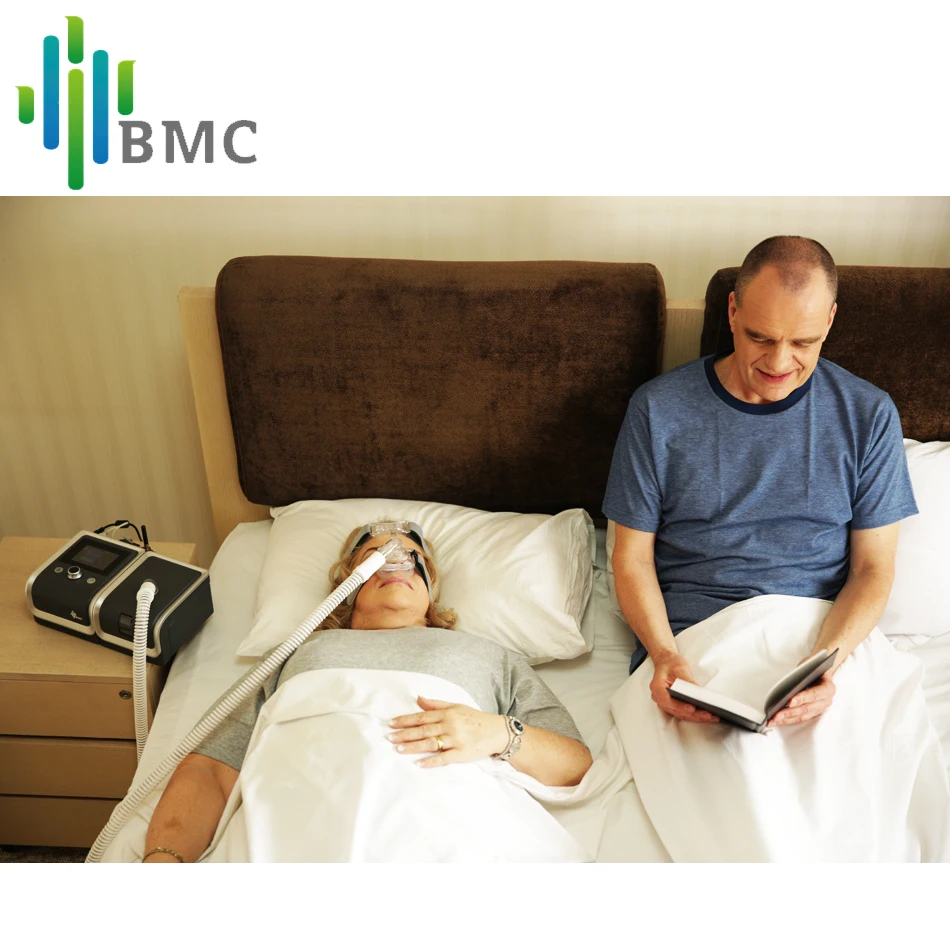 
BMC Bilevel CPAP GII BPAP Y-30T Therapy Apnea COPD Breath Support with Hose Humidifier One-key Operation Sleep Data Analyse 
