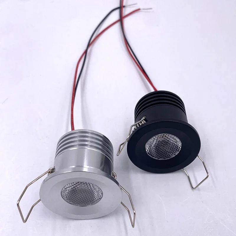 Jpungsun Aluminium 3W Mini Spotlight Cabinet Cupboard Recessed Downlight Showcase Display LED Downlight