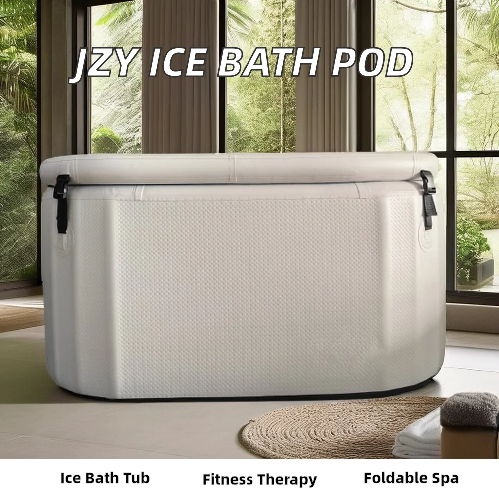 JZY SPORTS Customized  Cold Plunge Tub Cold Water Therapy Bathtub Ice Bath Set with Smart WIFI Water Chiller
