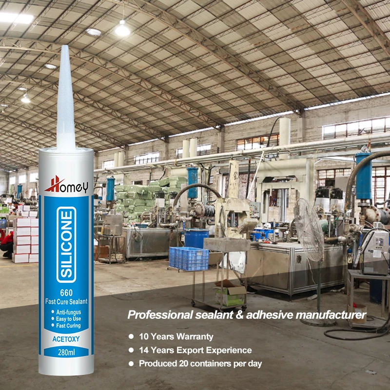 Acidic silicone sealant gp 300ml transparent adhesive glue for glass