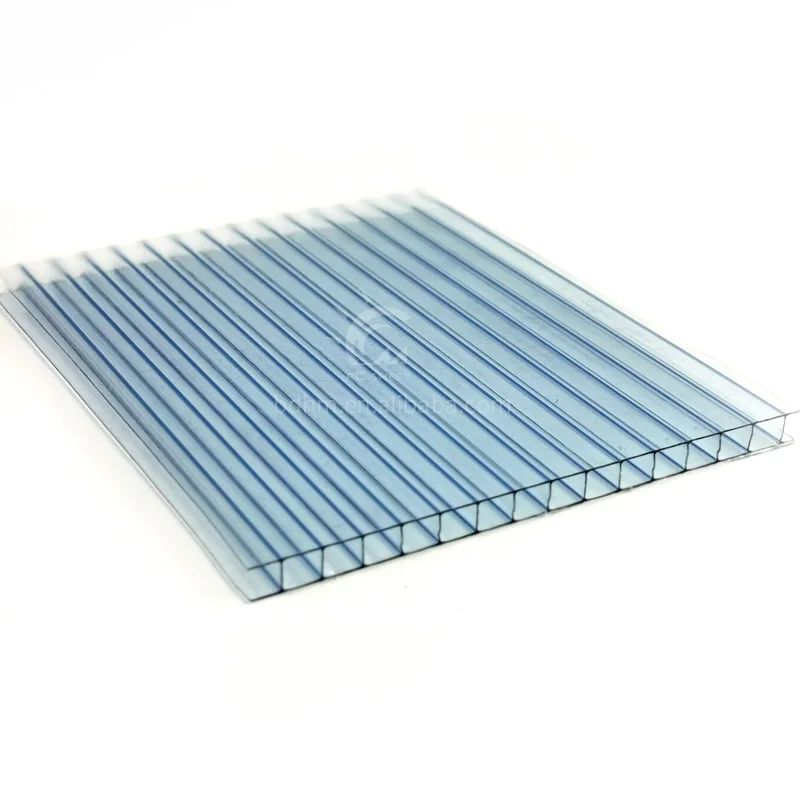 Clear outdoor hard UV coating multiwall polycarbonate panel roof sheets color