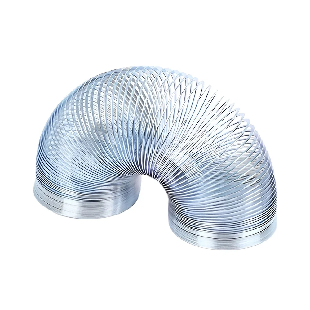 Kids Toys Custom Logo Colorful Color Magic Rainbow Big Steel Metal Slinkys Walking Toy Compression Spring