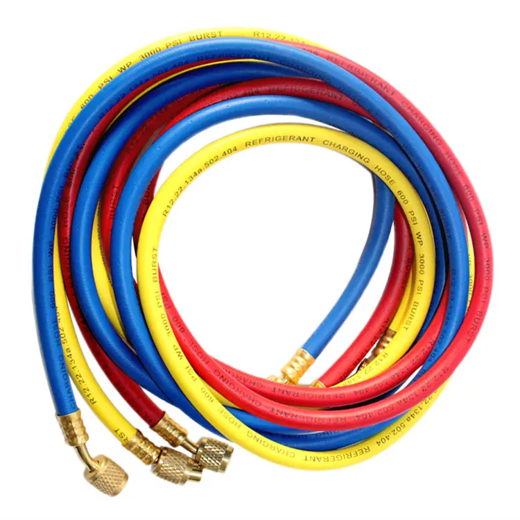 POKKA 1.5 Meter Charging Hose Automotive Manifold Gauge Charging Horse AC Refrigerant Charging Hose