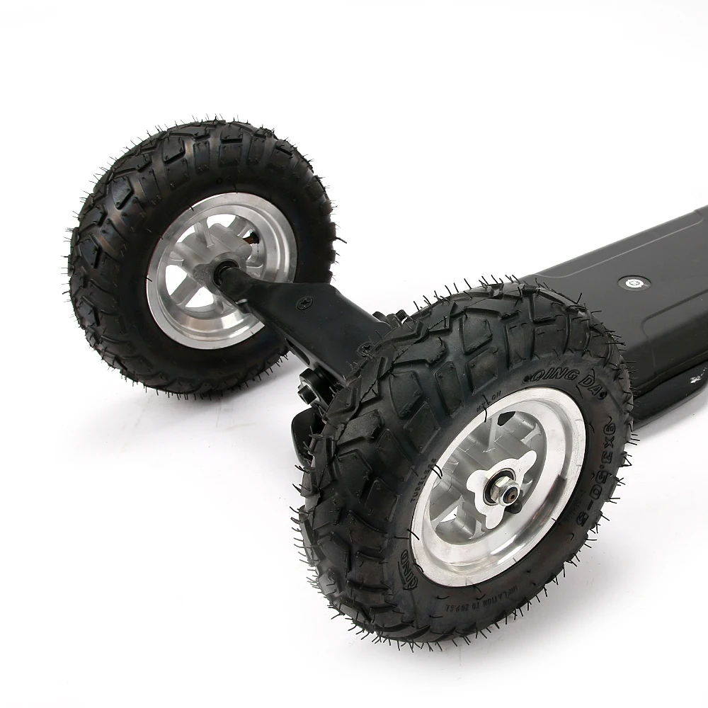 Cross-country big wheel electric skateboard with dual built-in hub