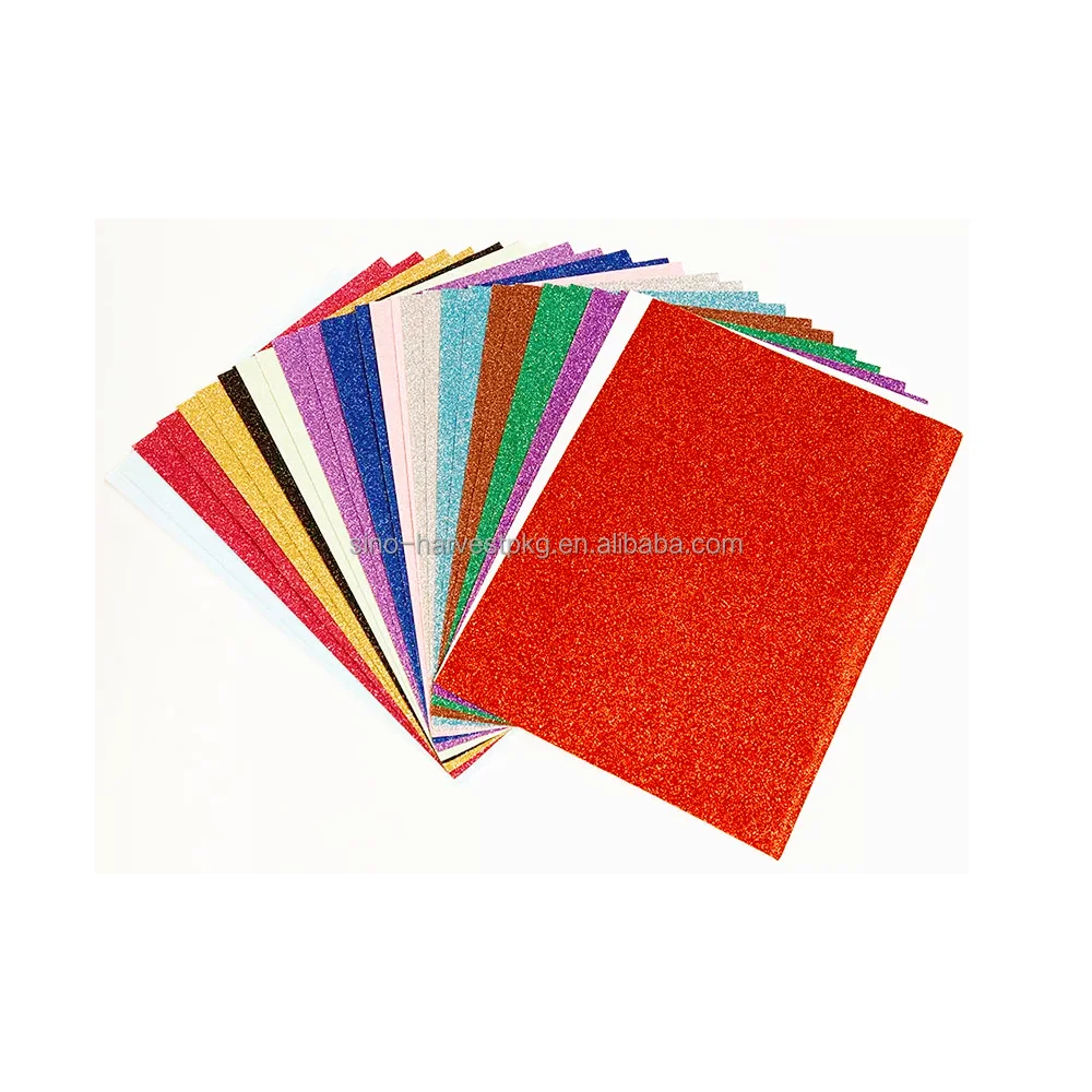 Hot Selling Sparkly Glitter Colored Cardstock Paper For Cricut Crafts Diy Projects Card Making