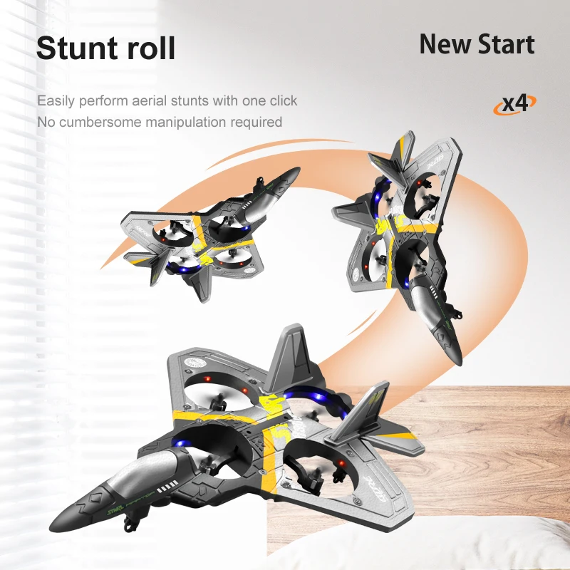 2.4G Remote Control Glider for Kids EPP Foam RC Airplane Toy Gravity Sensor RC Stunt Aircraft 6CH Glider Aircraft Easy to Fly