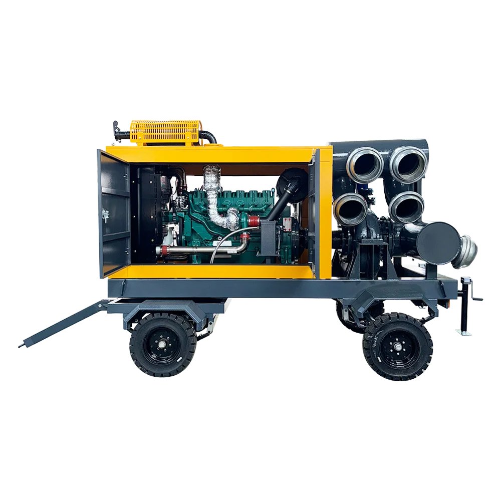 Fixed type high quality diesel engine customized vacuum centrifugal pumping station
