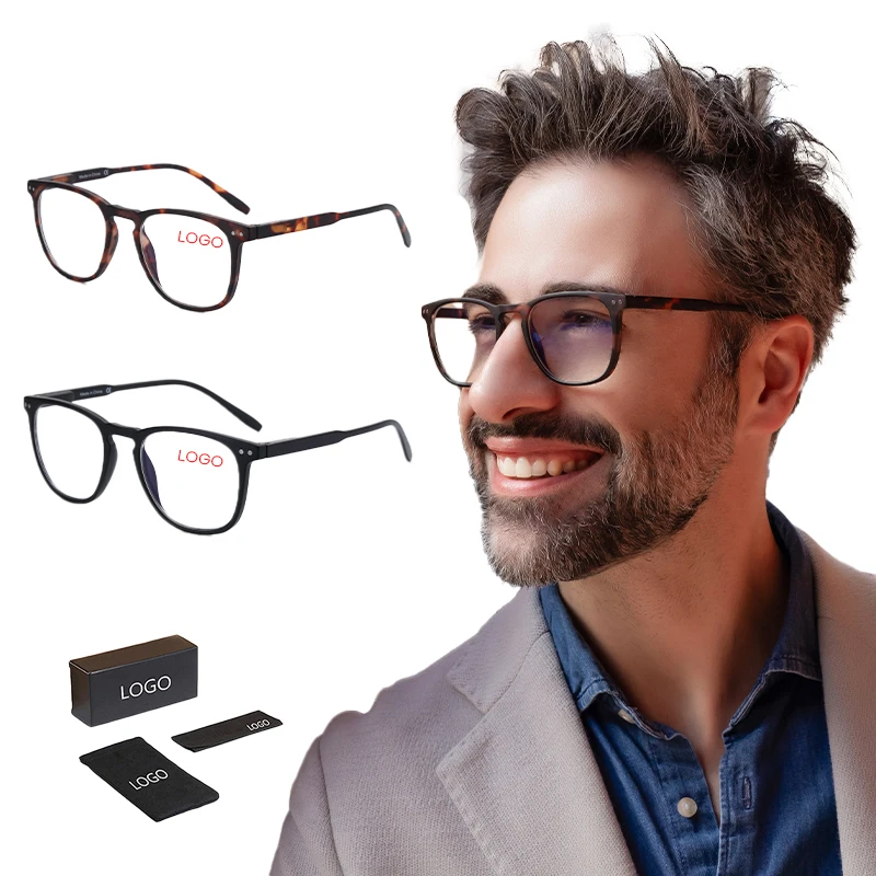 2024 hot retro vintage Square Anti Blue Light Blocking Computer readers gaming Glasses prescription Diopter 0 to 4.0 men woman