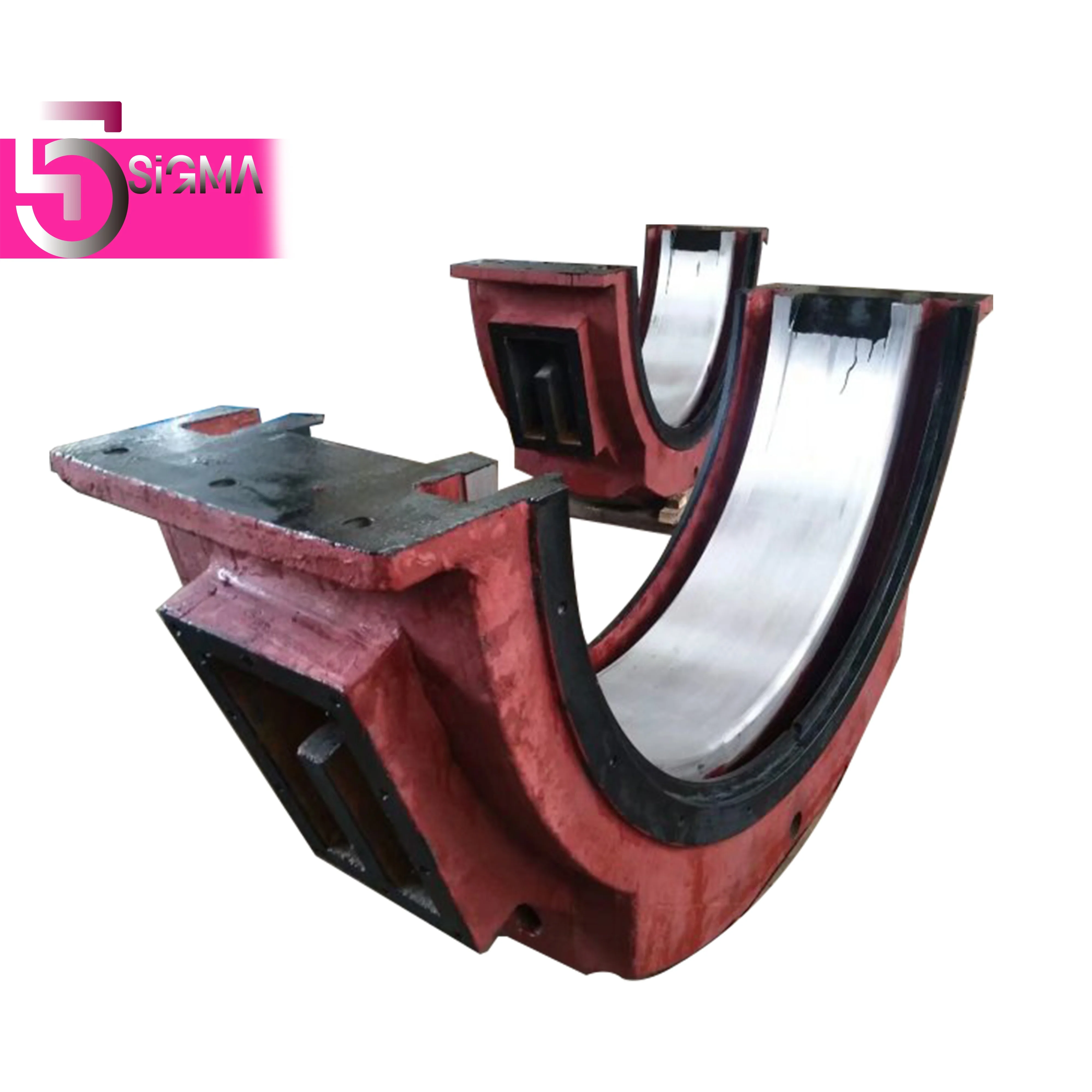 Coal mill  power plant iron casting plus Babbitt metal heavy duty customized bearing liner bearing bush