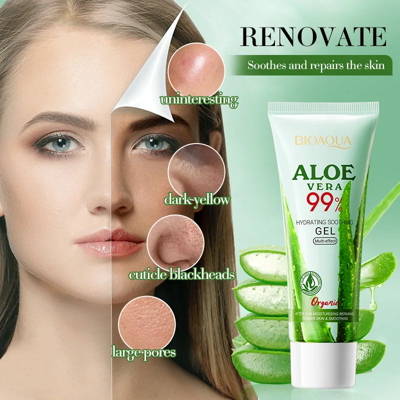 Moisturizing Aloe Vera Gel for Soothing Face Moisturizing and rejuvenating Aloe Vera Gel 50ml
