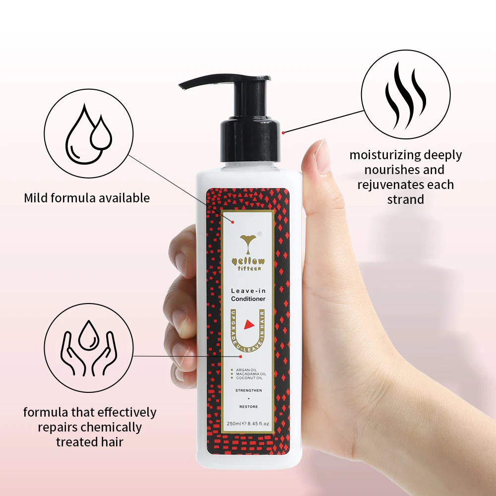 Custom private label leaving in keratin conditioner china hair moisturizing device repair hair conditioner for damaged hair