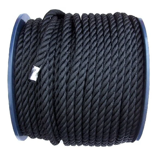 China Wholesale 3 or 4 Strand Twisted 4-60mm Mooring Rope Heavy Duty Marine Rope for Sports Fishing Power Rescue