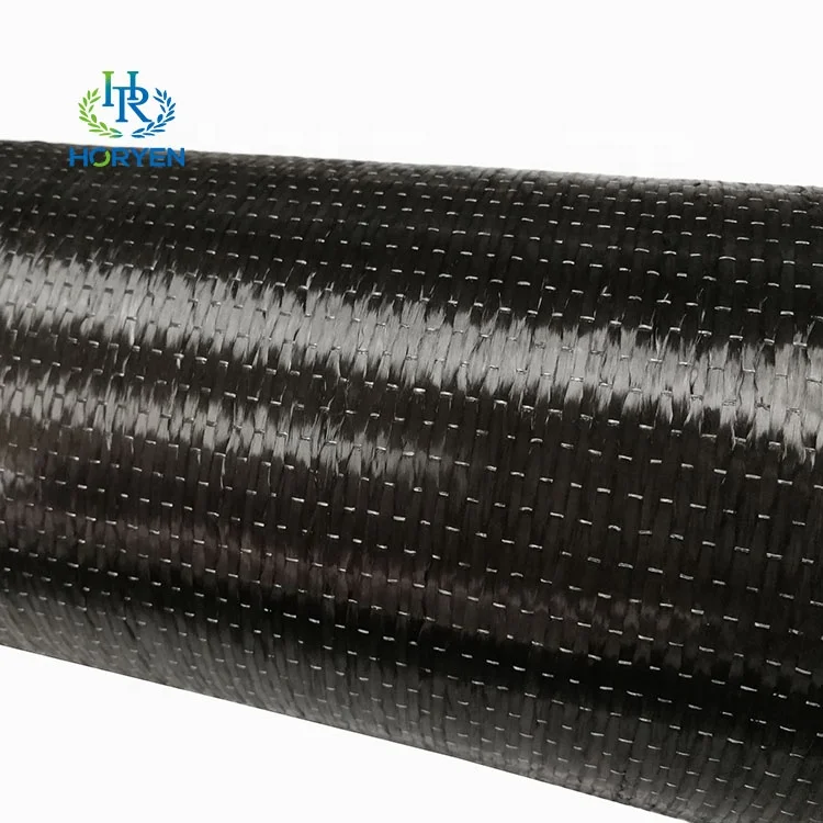 Рулон ткани из углеродного волокна 12k 200g ud для армирования зданий
